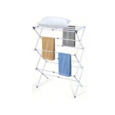 Smart Tørrestativ i metal - Foldbar og udvidelig med 3 højder - hvid