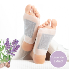 DETOX Lavender afgiftende fodplastre - Pakke med 10 stk.