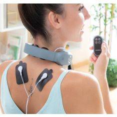Nekival genopladelig massageapparat til nakken med remote