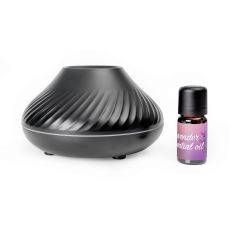 Platinet Aroma diffuser / Luftfugter - LED flamme effekt - Sort