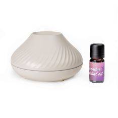 Platinet Aroma diffuser / Luftfugter - LED flamme effekt - Hvid