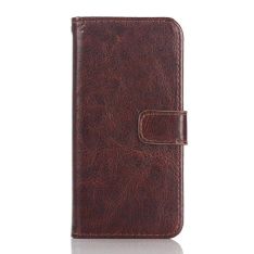 iPhone 5/5s/SE - læder cover / pung - Kaffefarve