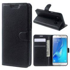 Galaxy J5 (2016) - læder cover / pung - Sort