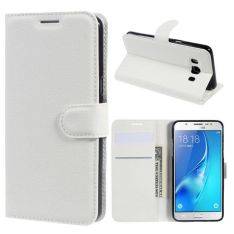 Galaxy J5 (2016) -Læder Cover/Pung - Hvid
