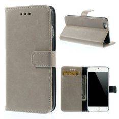 iPhone 6/6S - Retro simulation PU Læder Cover - Grå