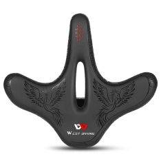 WEST BIKING bred cykelsadel - Ergonomisk / Vandtæt - Sort