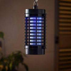 LED myggedræber / Insektfælde lampe med UVA lys - rækkevidde: 40 m² - Sort