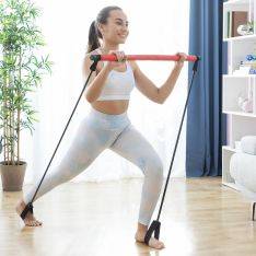 Resibar Fitness Bar med Resistance Bands og Motion Guide