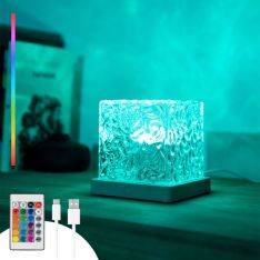 Boralamp Genopladeligt LED-nordlysprojektor med 16 farver