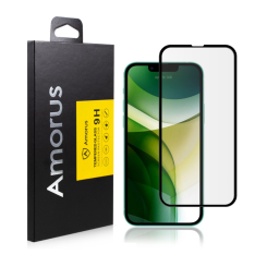 iPhone 13 Pro Max - AMORUS Premium hærdet beskyttelsesglas med komplet dækning