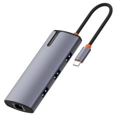 LDNIO USB-C 6-i-1 dockingstation  PD 100W 1×RJ45, 1×Type-C PD, 3×USB 3.0, 1×USB 2.0)
