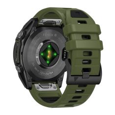  Garmin Approach S62 / S60 - Silikone urrem 22mm med QuickRelease - Militærgrøn/sort