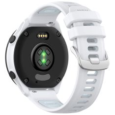 Garmin Vivomove Trend - Silikone urrem 20mm - Dual color - Hvid/lyseblå