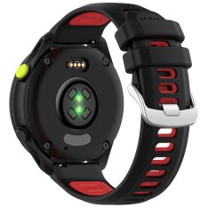 Garmin Forerunner 70 - Silikone urrem 20mm - Dual color - Sort/rød