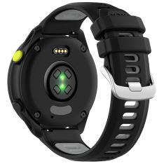 Garmin Bounce - Silikone urrem 20mm - Dual color - Sort/grå