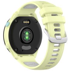 Garmin Active 5 - Silikone urrem 20mm - Dual color - Gul/grå
