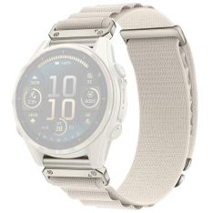 Garmin Descent G1 / G1 Solar - Urrem i nylon tekstil 22mm med Quick Release - Creme