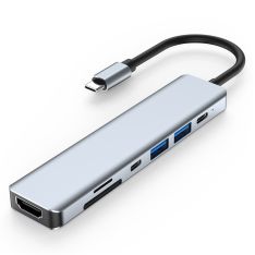 USB-C 7-i-1 Dockingstation PD 87W / 4K 30Hz - HDMI / USB-C / USB-A / SF/TF