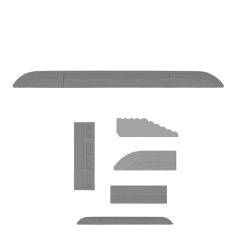 Robotstøvsuger Dørtrinsrampe til fx Roborock, Roomba, Xiaomi, Ecovacs - Grå