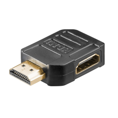 HDMI han til HDMI hun 4K adapter - 90° venstre