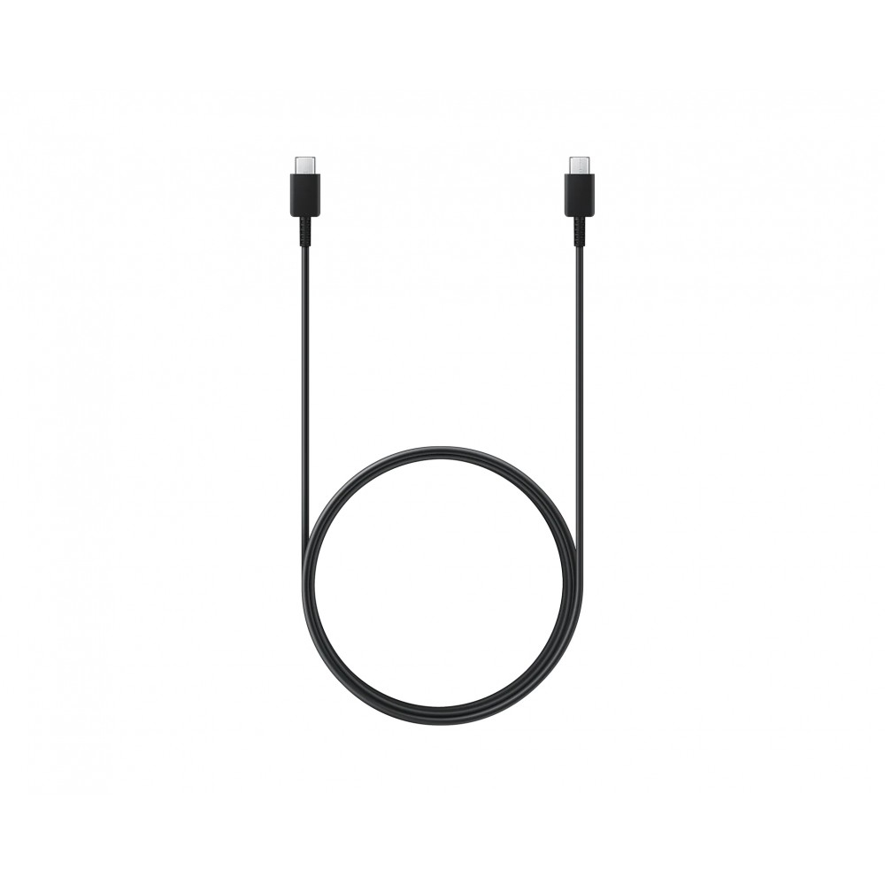 Original Samsung EP-DX310JBE (3A) USB-C til USB-C kabel 1,8 m - Bulk - Sort