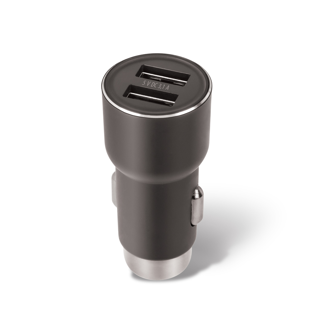 Forever Dobbelt biloplader 2xUSB, 3,1A - CC-04