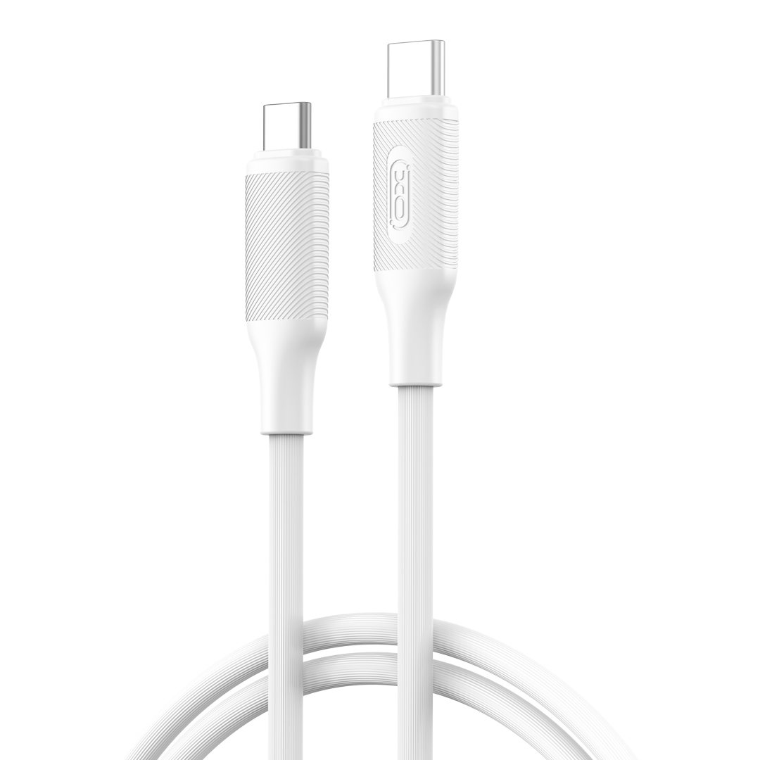 XO USB-C til USB-C opladerkabel - 60W - 1m - Hvid