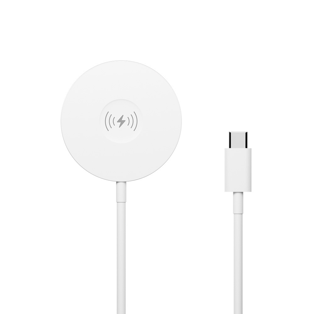 Forever 400 3-i-1 Magnetisk Trådløs oplader 15W - Hvid