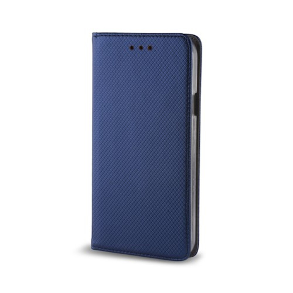 Motorola Moto G15 / G15 Power / G17 / G17 Power - Flip læder cover med magnetisk lukning - Marineblå