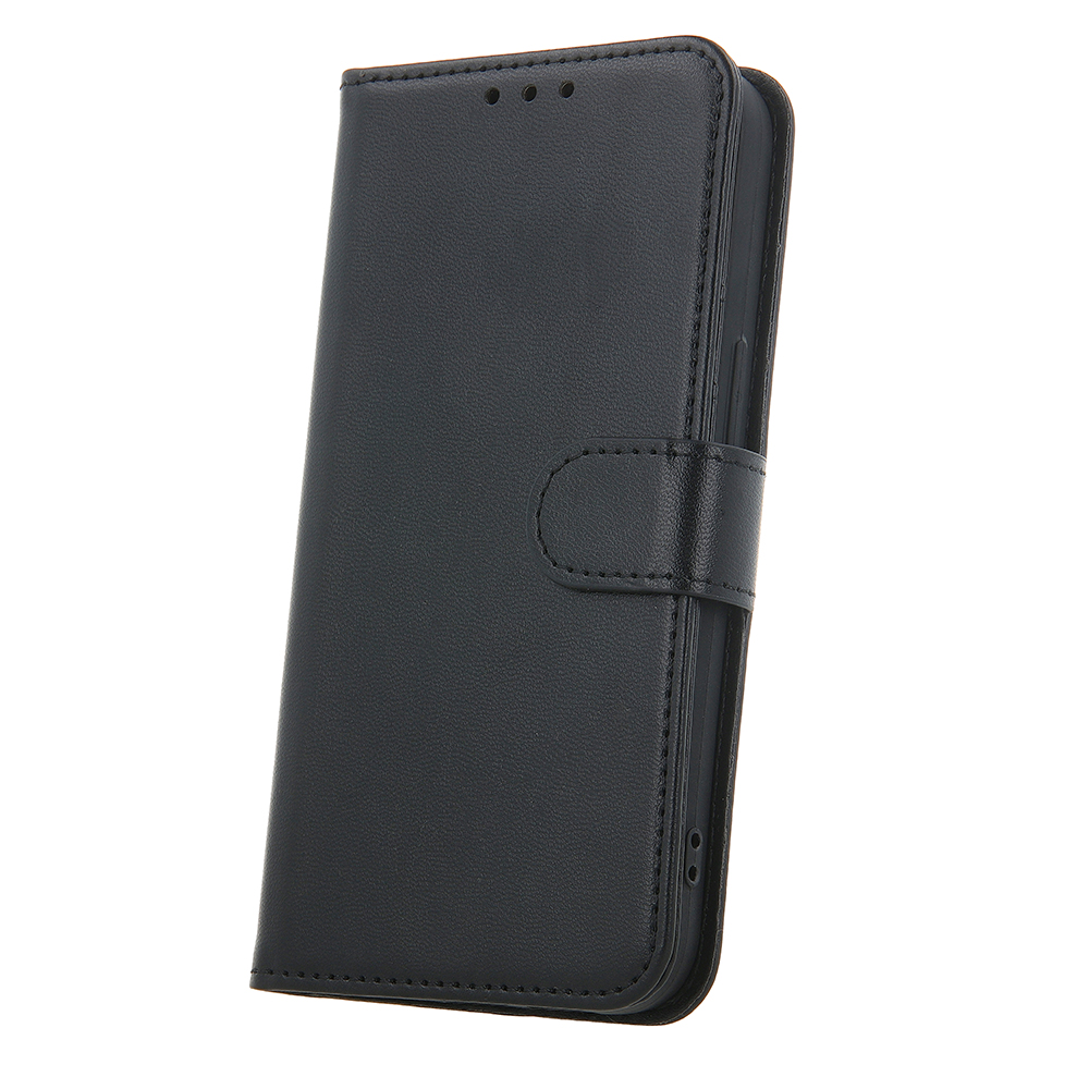 Motorola Moto G15 / G15 Power / G17 / G17 Power - Classic læder cover / pung - Sort