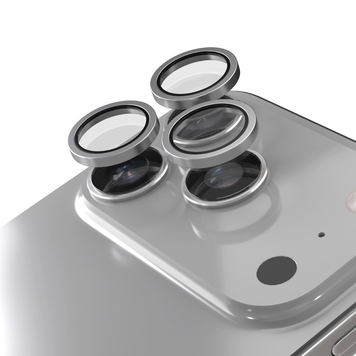 iPhone 17 Pro / 17 Pro Max - Etteri Hærdet beskyttelsesglas til KAMERALINSE - Grå