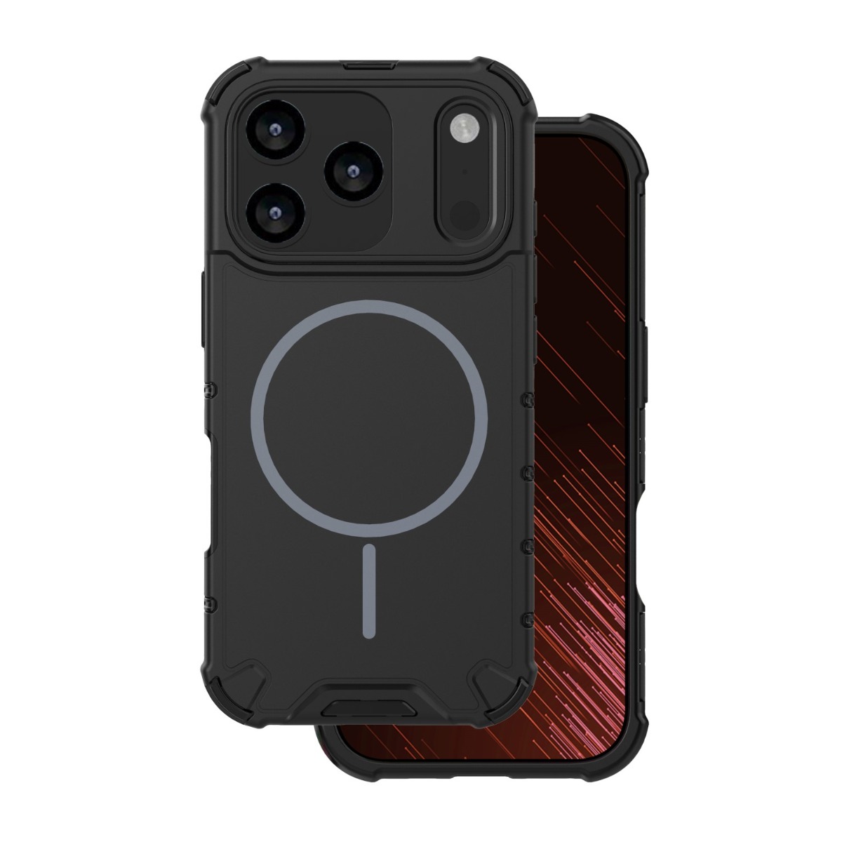 iPhone 17 Pro Max / 18 Pro Max - Defender shockproof cover - Magsafe kompatibel - Sort
