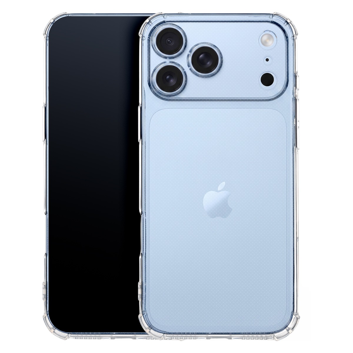 iPhone 17 Pro - 18 Pro - Fleksibel clear gummi cover - Transparent