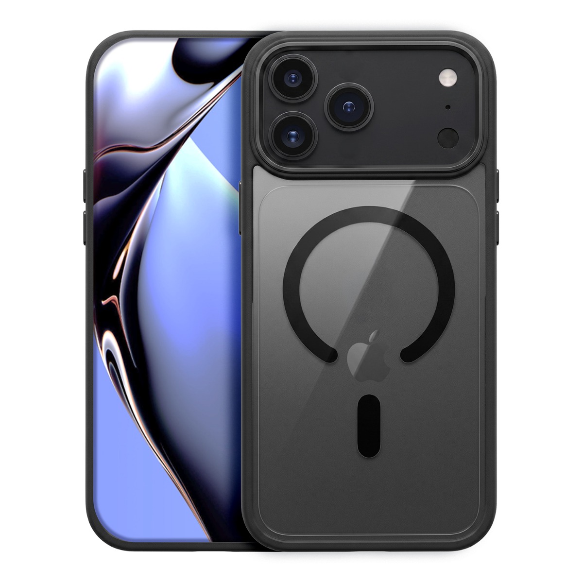 iPhone 17 Pro / 18 Pro - Magnetisk shockproof cover - Magsafe kompatibel - Mørkegrå