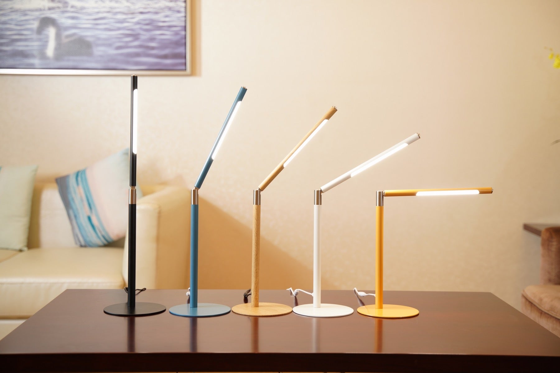 Minimalistisk Skrivebordslampe - Blå - 200 Lumen