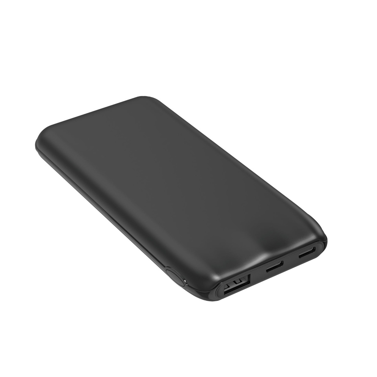 Platinet Powerbank 10000mAh - 2x USB-C porte & 1x USB-A - Sort