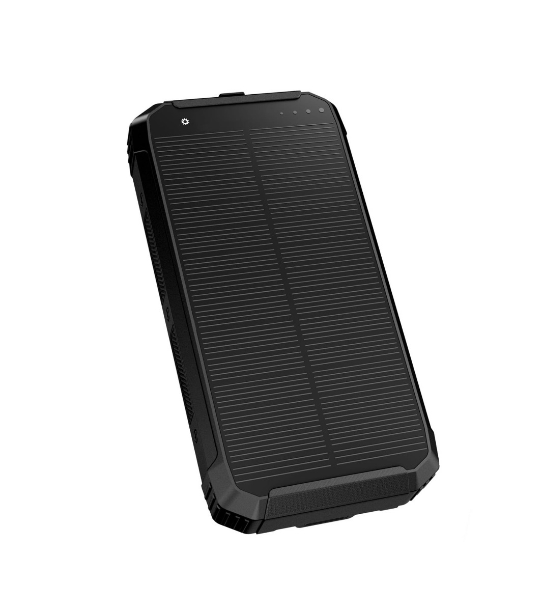 Platinet Powerbank 10000mAh / 15W med solceller - Sort