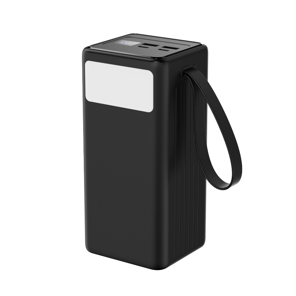 POWER BANK - 50000mAh - 20W - USB og USB-C - Indbygget lyskilde