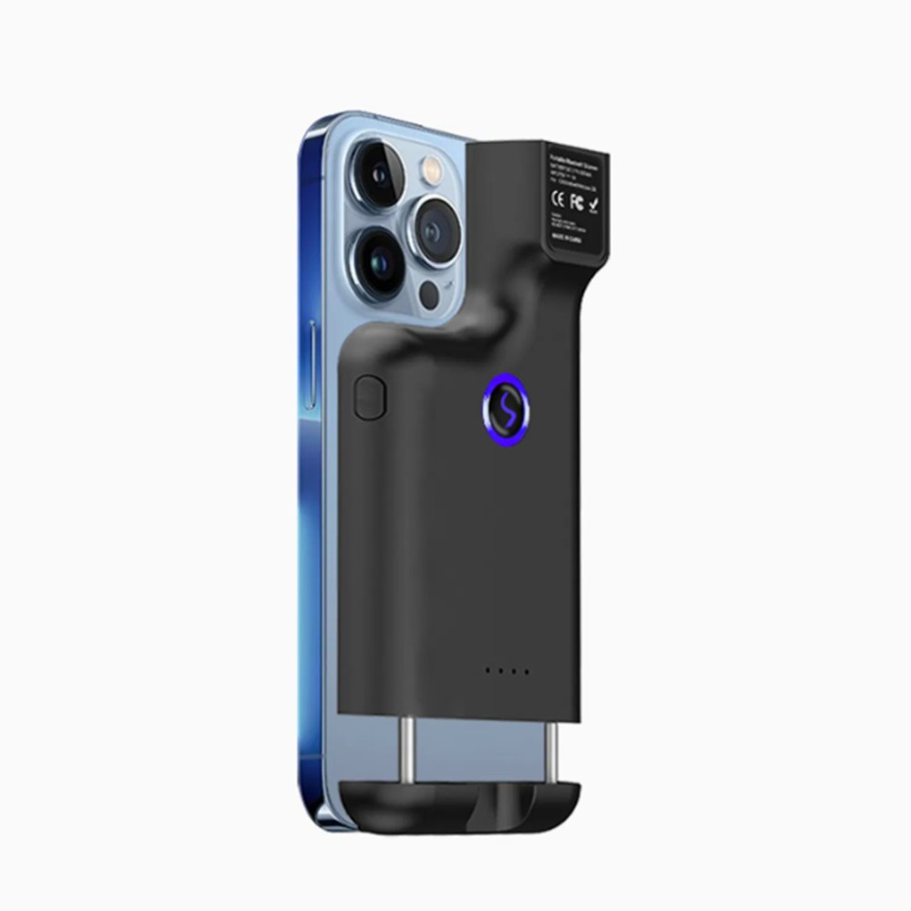 Bærbar 2D Bluetooth Stregkodescanner R75 - Med clip til smartphone