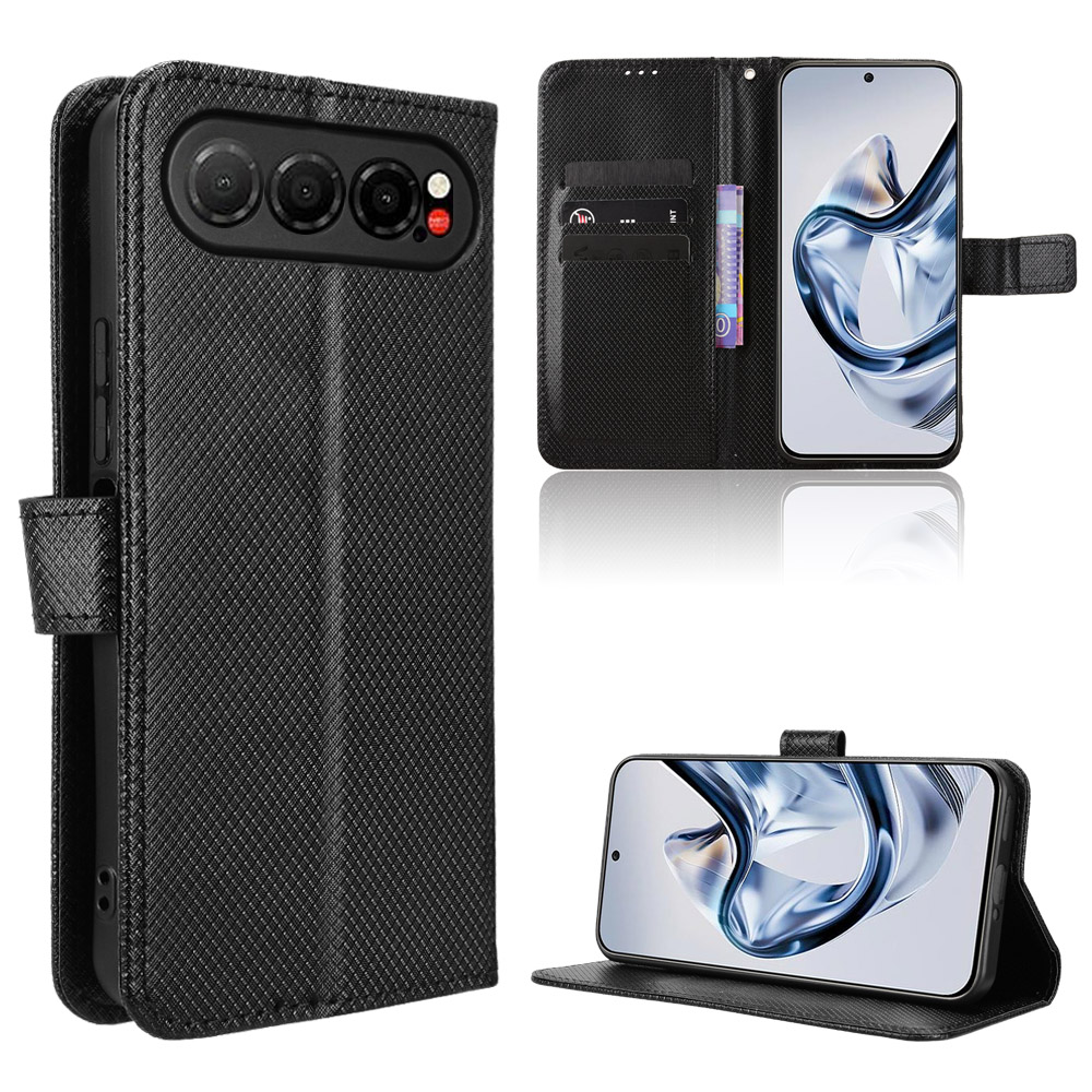 ZTE nubia Air - Cover med kortholdere og Inkl. Aftagelig strop - Sort