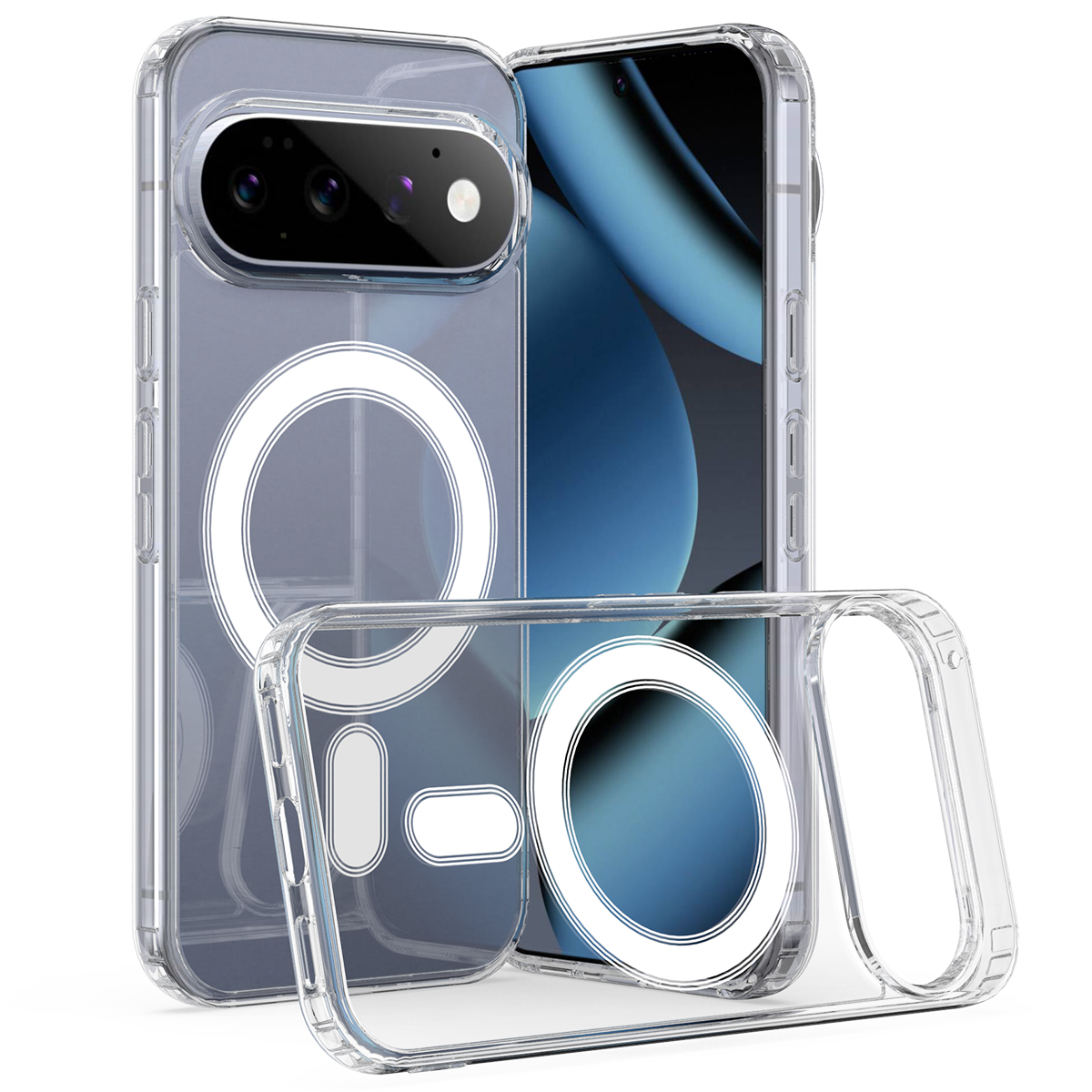 Google Pixel 11 Pro - Magnetisk shockproof cover - Magsafe kompatibel - Transparent