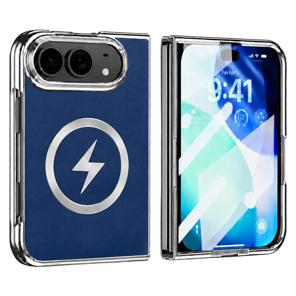 iPhone Duo - Magnetisk shockproof cover med indbygget skærmbeskytter - Mørkeblå