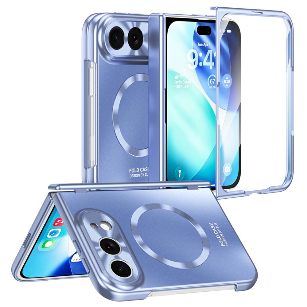 iPhone Duo - Magnetisk shockproof cover - Inkl. Hærdet beskyttelsesglas - Blå