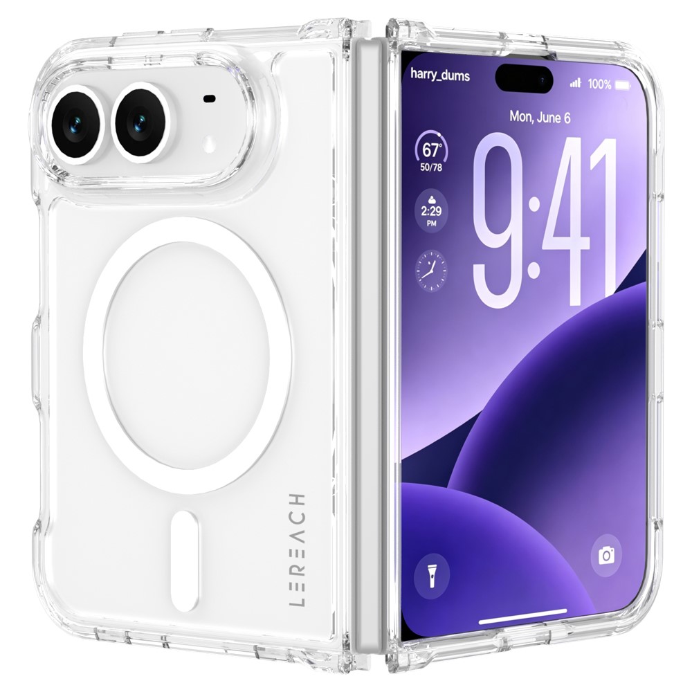 iPhone Duo - LEREACH Magnetisk slim shockproof cover - Transparent