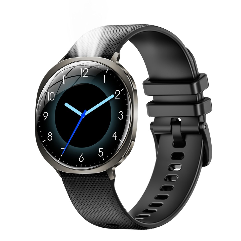 Smartwatch / Fitness tracker - Vandtæt / lommelygte og med Dansk sprog - Sort