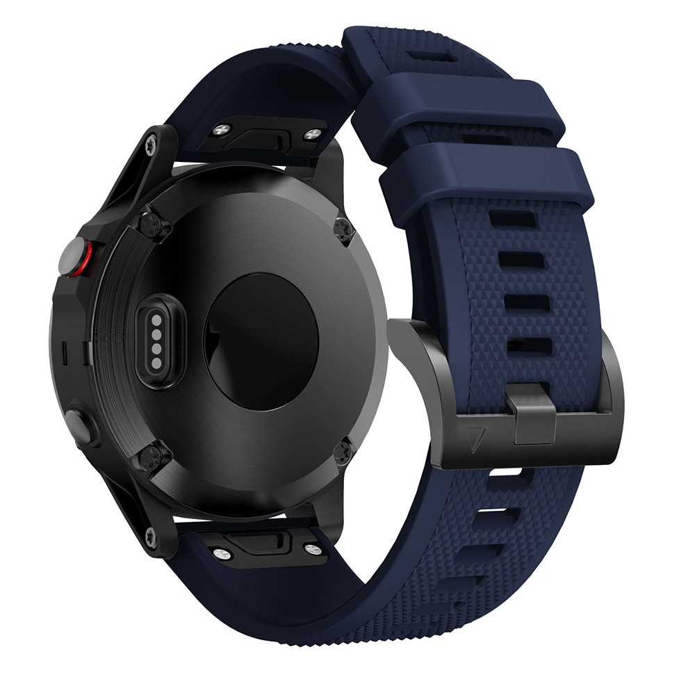 Garmin Fenix 6/Fenix 5 Plus/Fenix 5 - Silikonerem 22mm - Juterbar længde - Marineblå