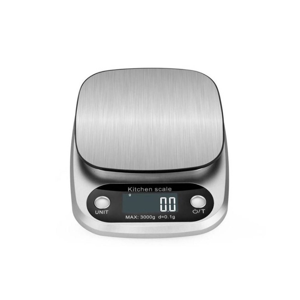 Precesion digital køkkenvægt 1g - 10kg - Rustfrit stål