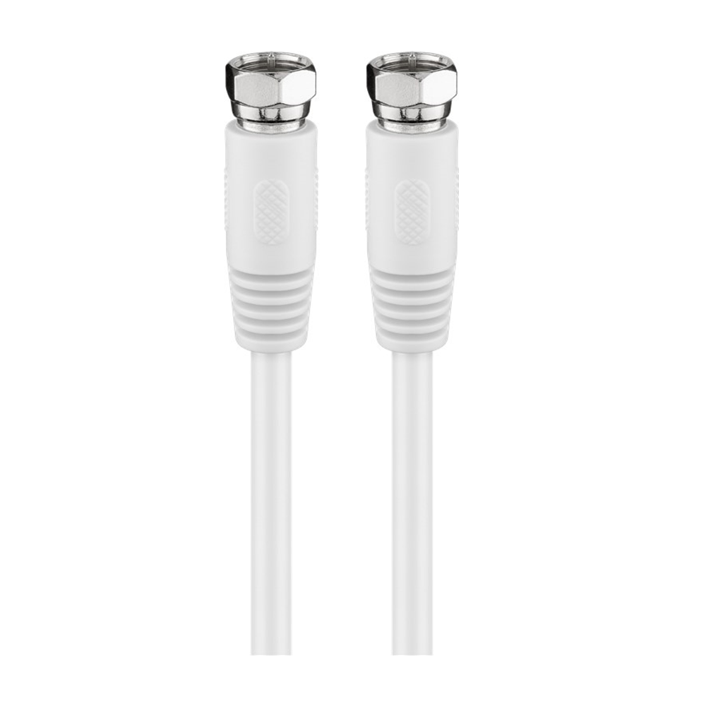 Goobay SAT-antennekabel (80 dB), dobbelt afskærmet F-stik > F-stik (fuldt afskærmet), 1.5 m