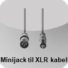 Minijack til XLR kabel