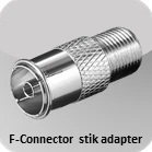 F-connector stik adapter